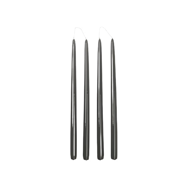 BROSTE Candle Taper - Set of 4 - Glossy Grape Leaf Green | Broste Copenhagen