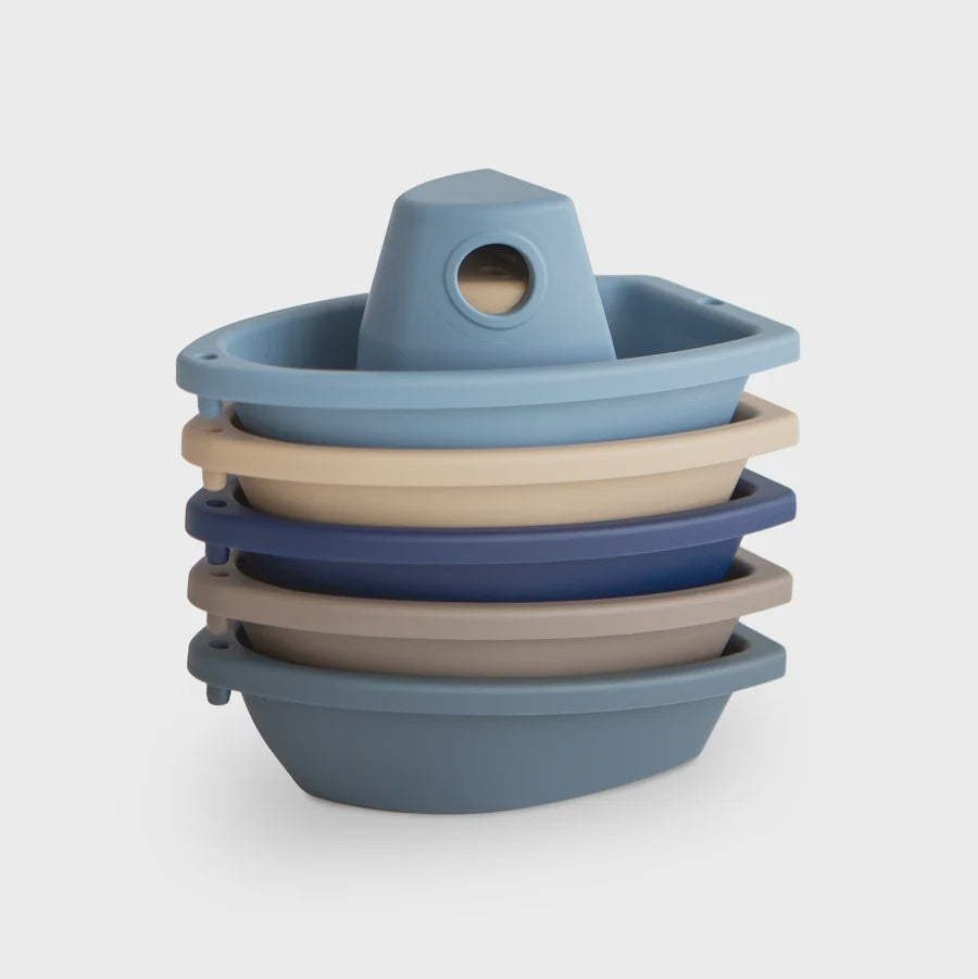 Bath Boats Play Set (Set of 5) - Ocean | Mushie
