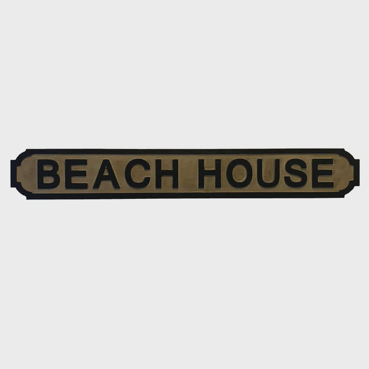 Beach House Wooden Sign | Blue Goose Imports