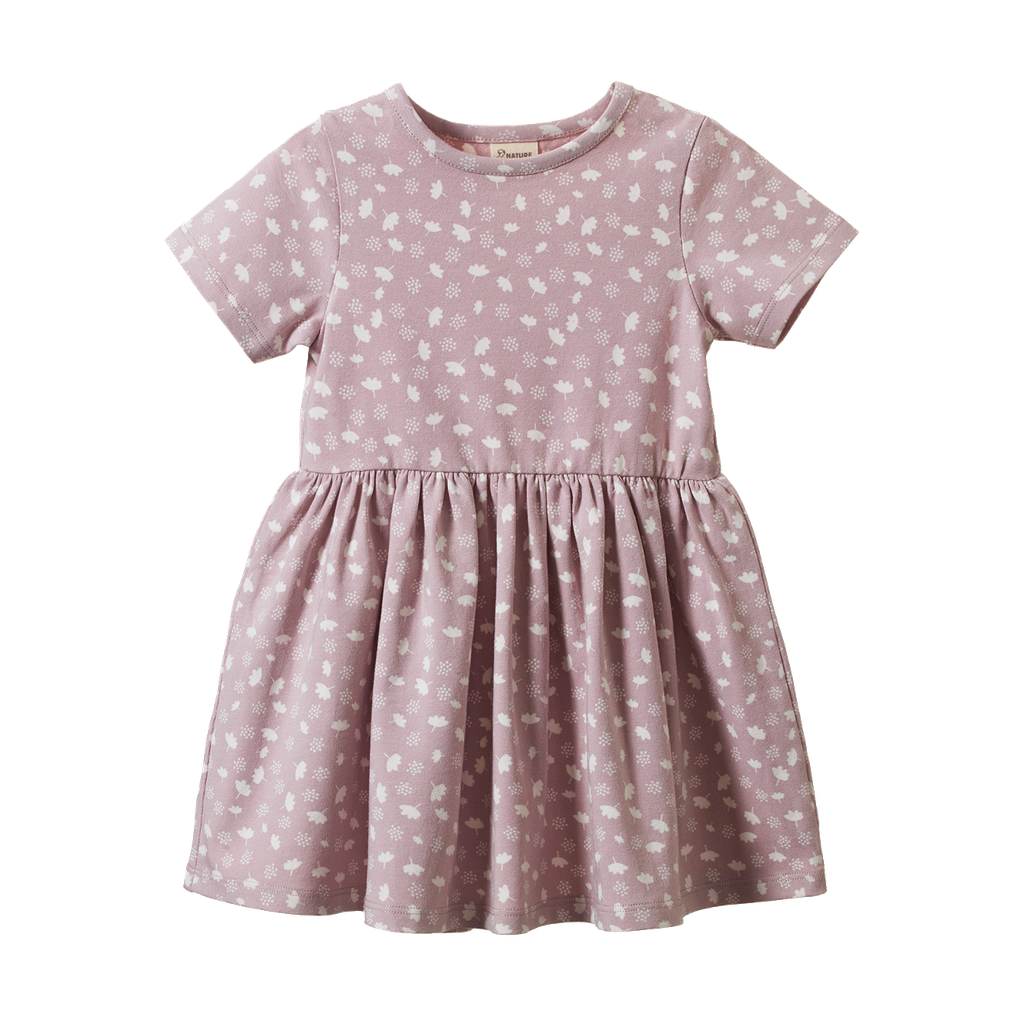 SATURDAY DRESS - Dandelion Lilac Print | Nature Baby
