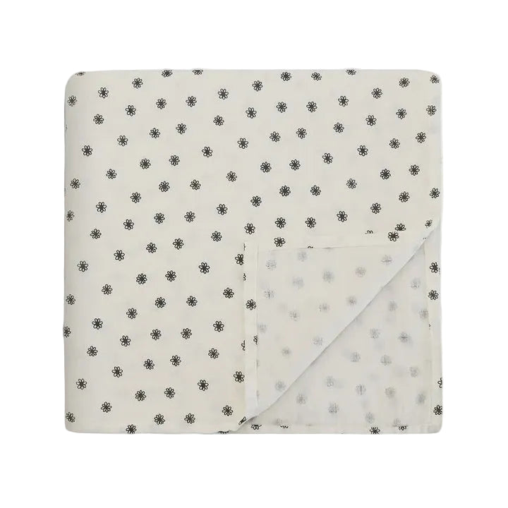 Swaddle - Black Daisy | Mushie