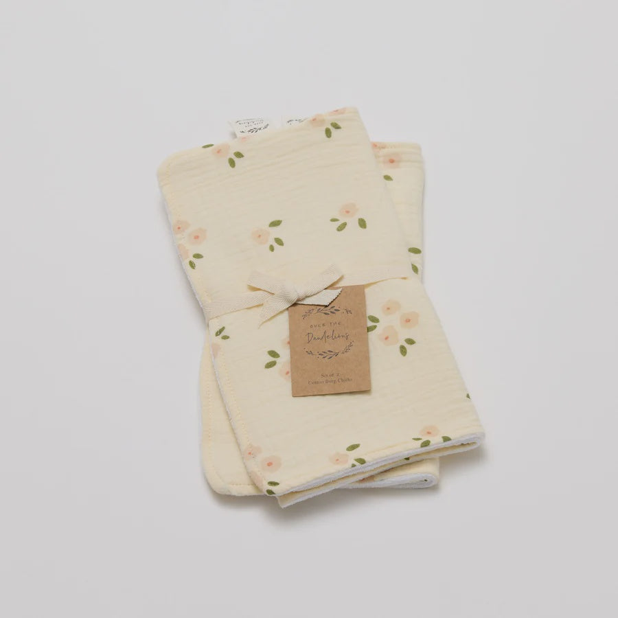 Burp Cloth - Set of 2 - Daisy | Over The Dandelions