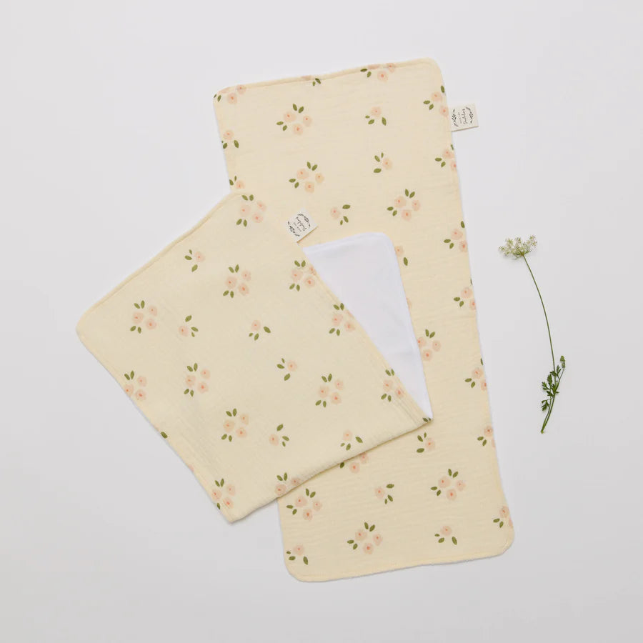 Burp Cloth - Set of 2 - Daisy | Over The Dandelions