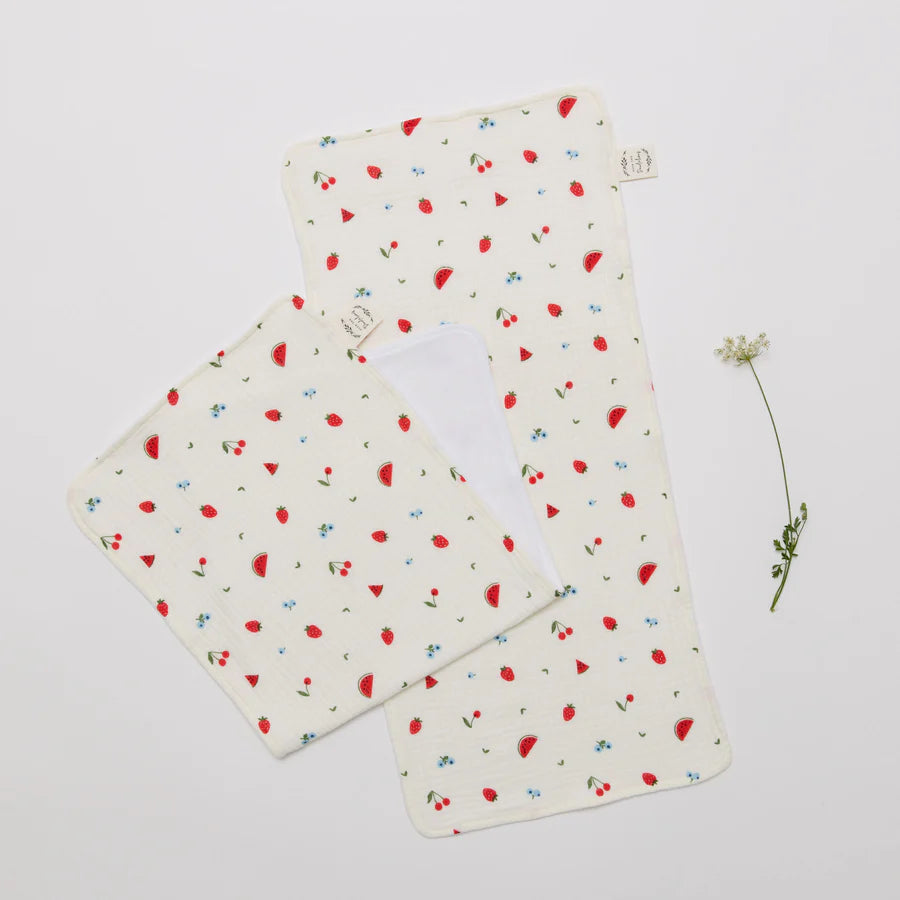Burp Cloth - Set of 2 - Sweet Pickings | Over The Danelions