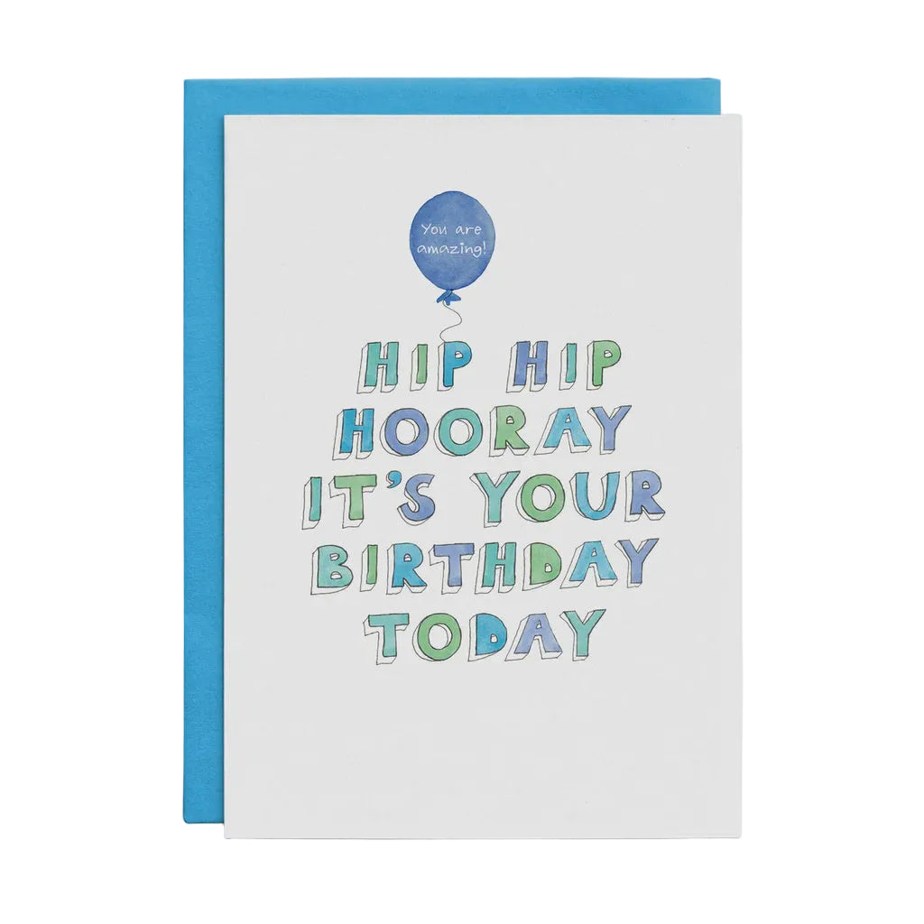 You are amazing! Hip hip hooray - Birthday Card - Cottonwood