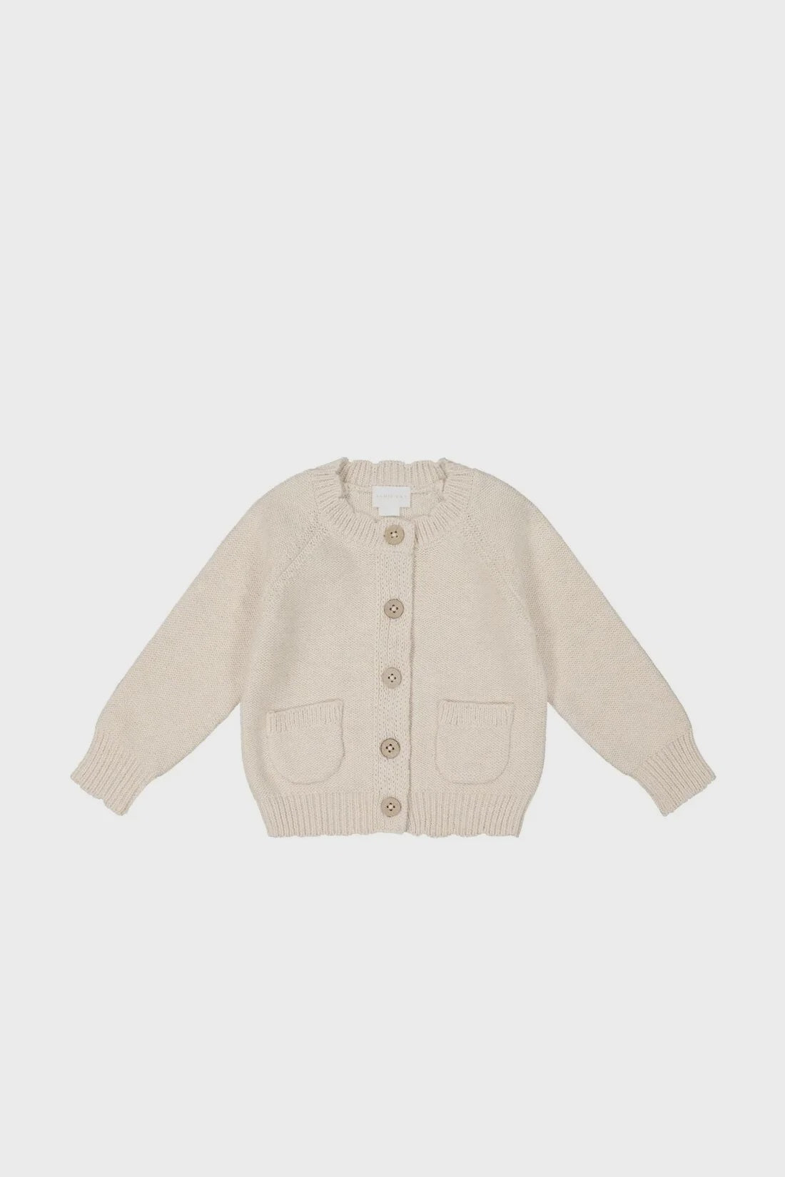 Zoe Cardigan - Light Oatmeal Marle | Jamie Kay
