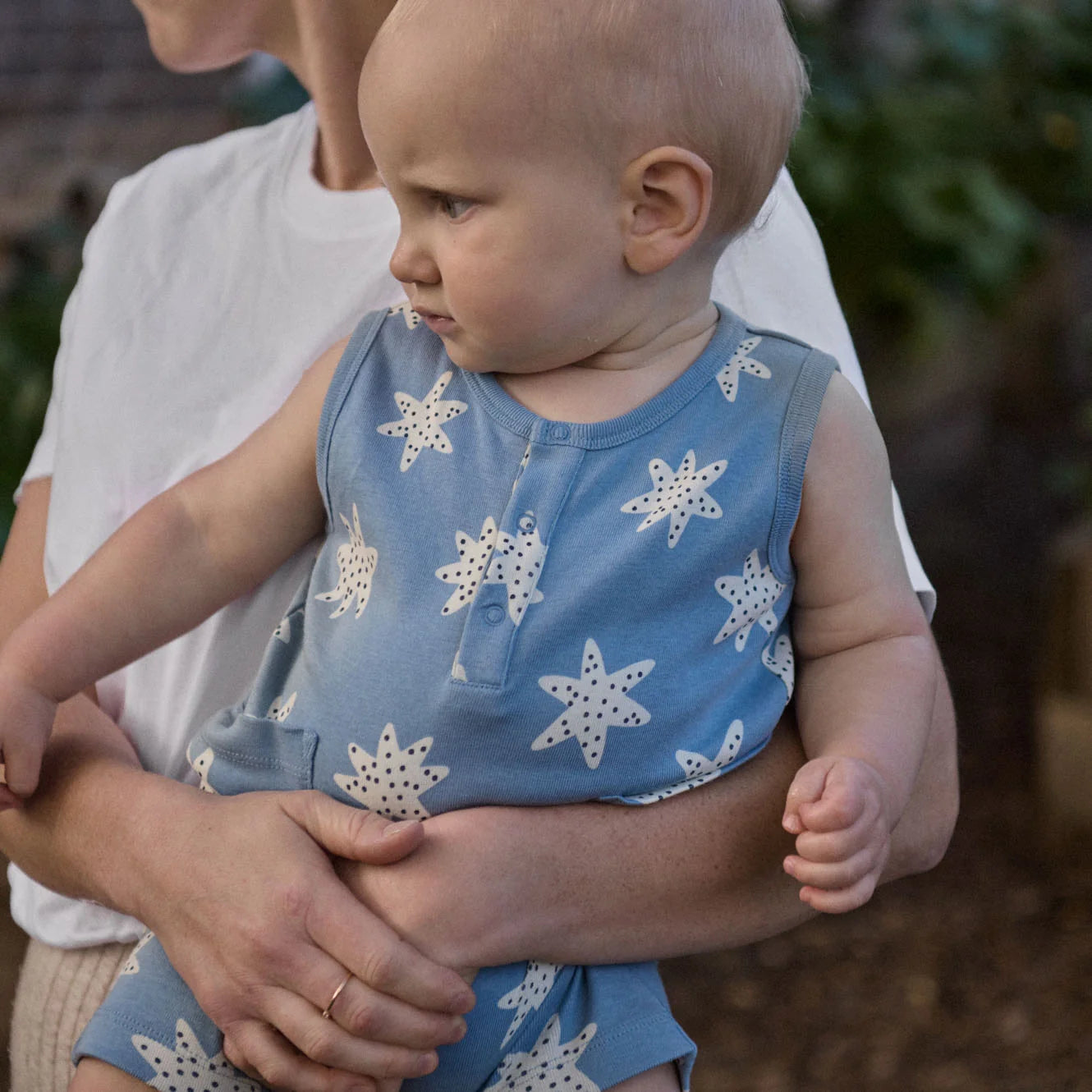 CAMPER SUIT - Sea Stars Print | Nature Baby