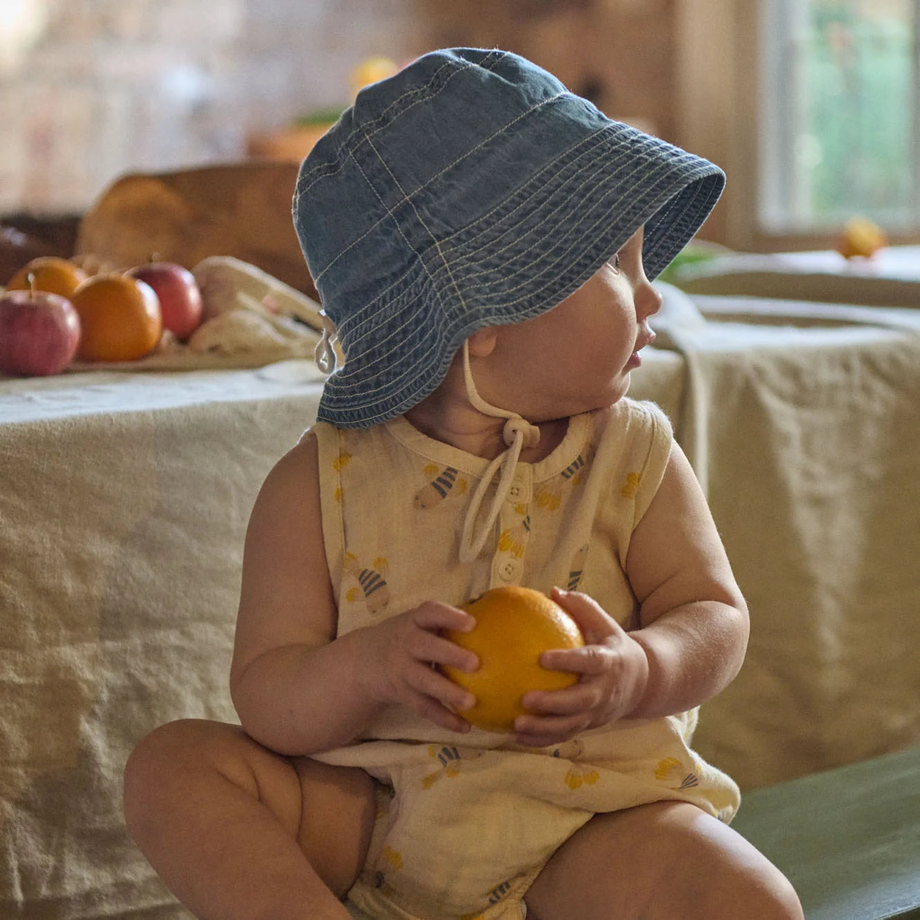 CEDAR SUIT MUSLIN - Fish Fable Print | Nature Baby