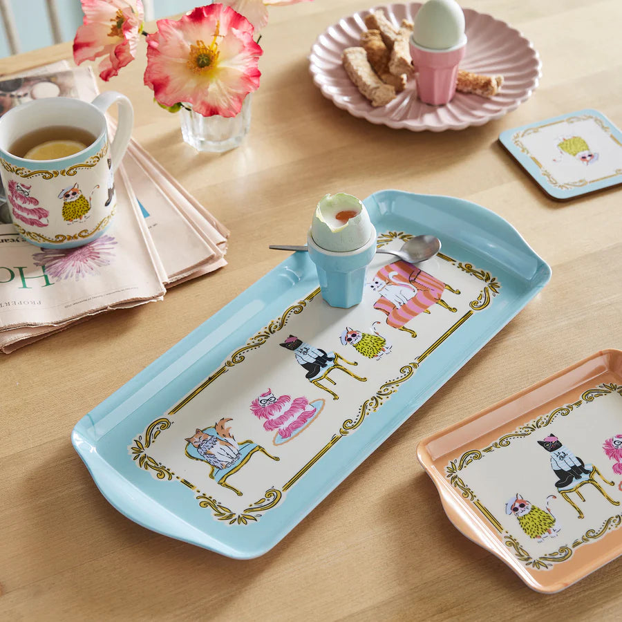 Cool Cats Small Serving Tray in Multicolour | Ulster Weavers