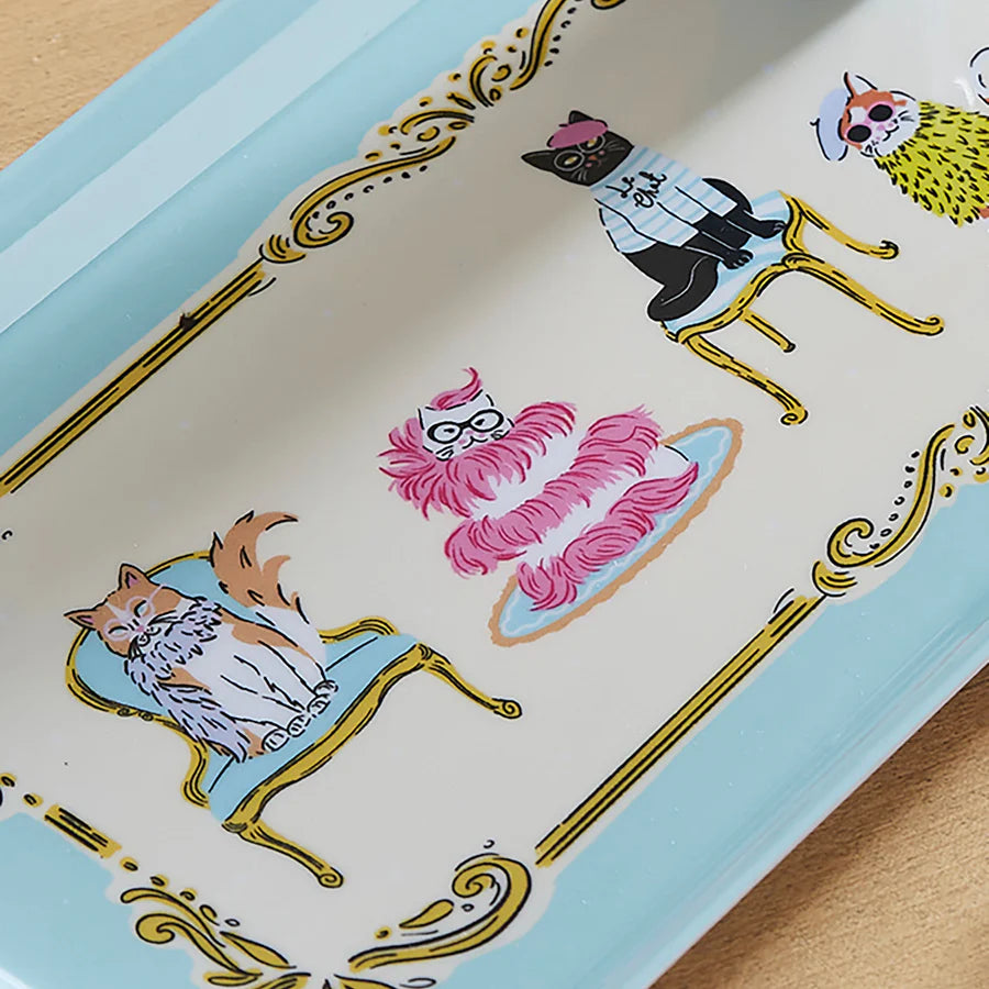 Cool Cats Small Serving Tray in Multicolour | Ulster Weavers