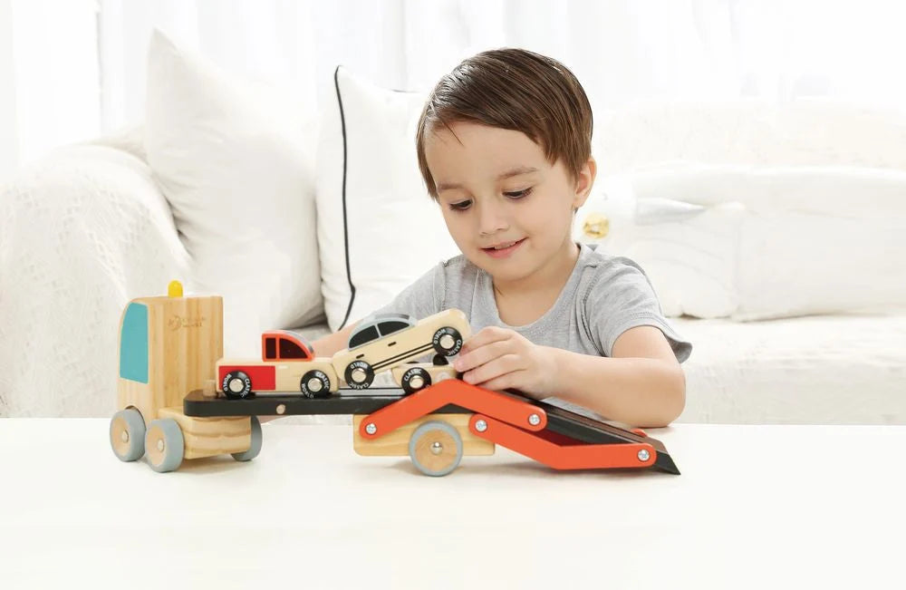 Car Transporter Black/Orange | Classic World