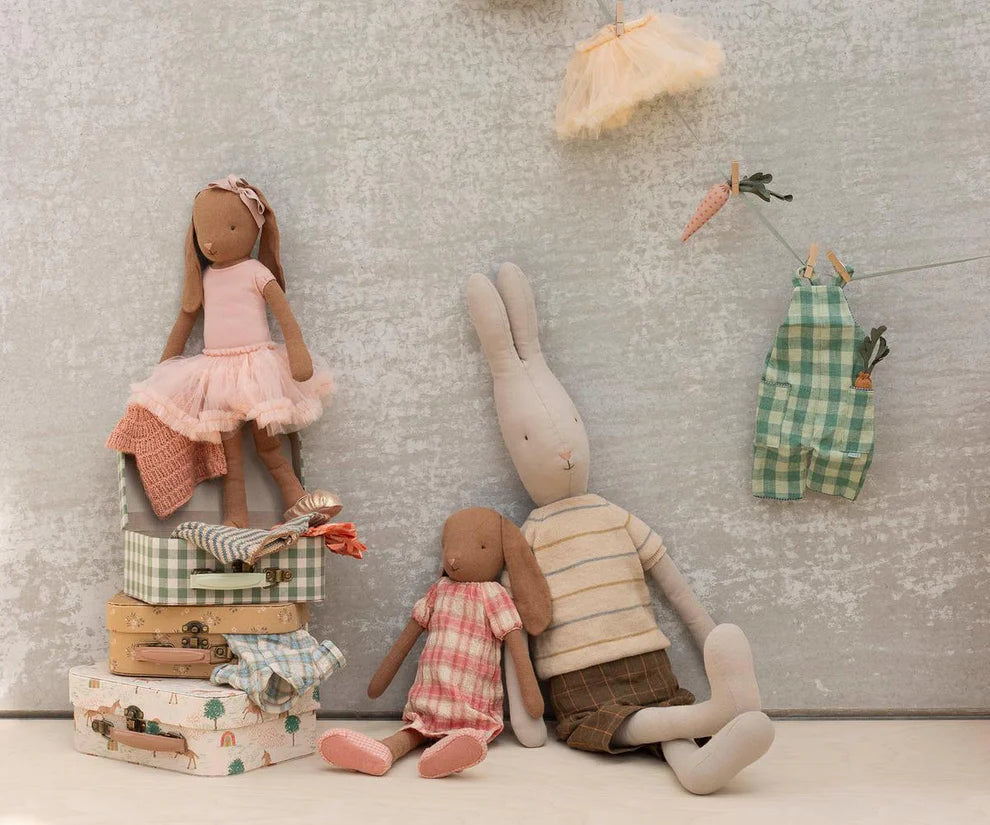 Bunny Size 3 Brown Dress | Maileg