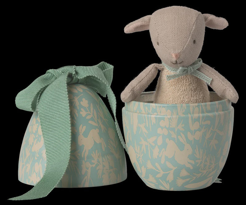 Egg Small with Micro Lamb - Dusty Mint | Maileg