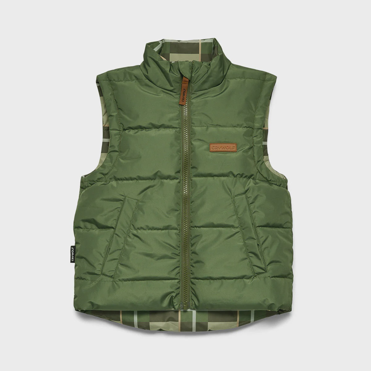 Reversible Eco-Vest - Field Plaid | Crywolf