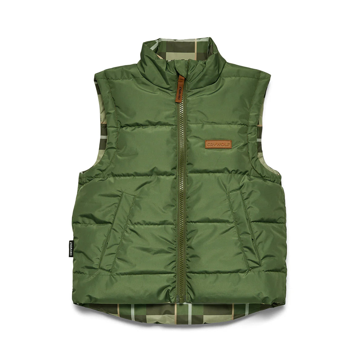 Reversible Eco-Vest - Field Plaid | Crywolf