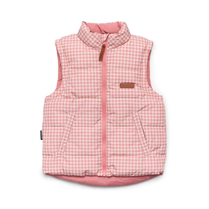 Reversible Eco-Vest - Rose Gingham | Crywolf