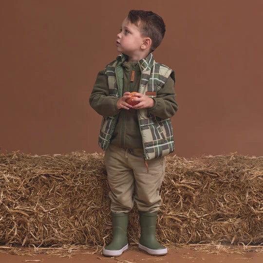 Reversible Eco-Vest - Field Plaid | Crywolf