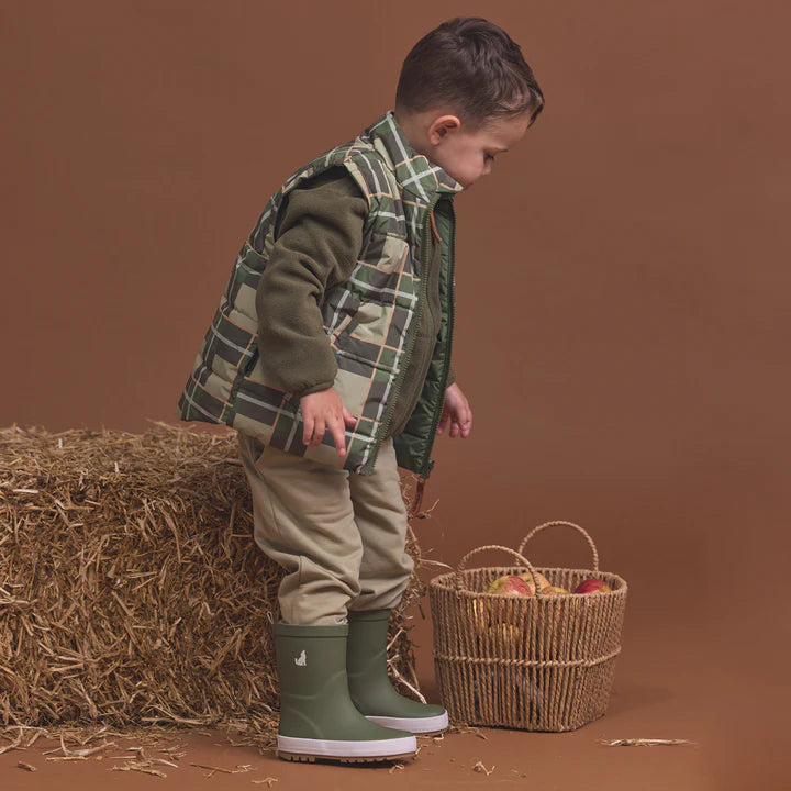 Reversible Eco-Vest - Field Plaid | Crywolf