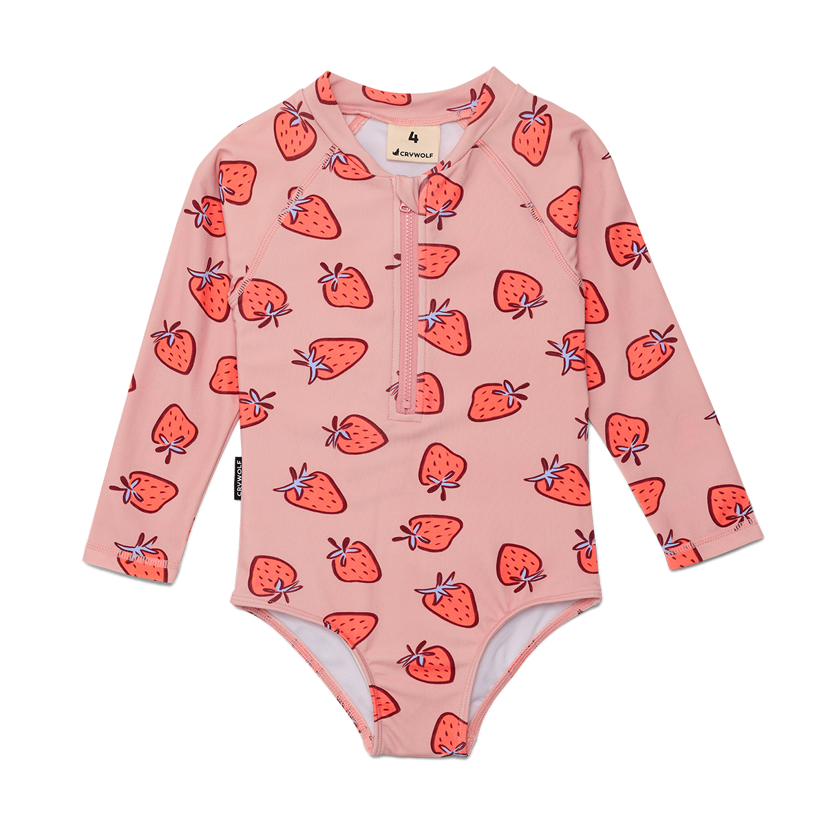 Long Sleeve Swimsuit Strawberry Splash | Crywolf