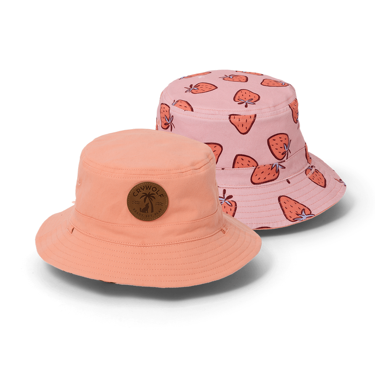 Reversible Bucket hat || Strawberry Splash | Crywolf