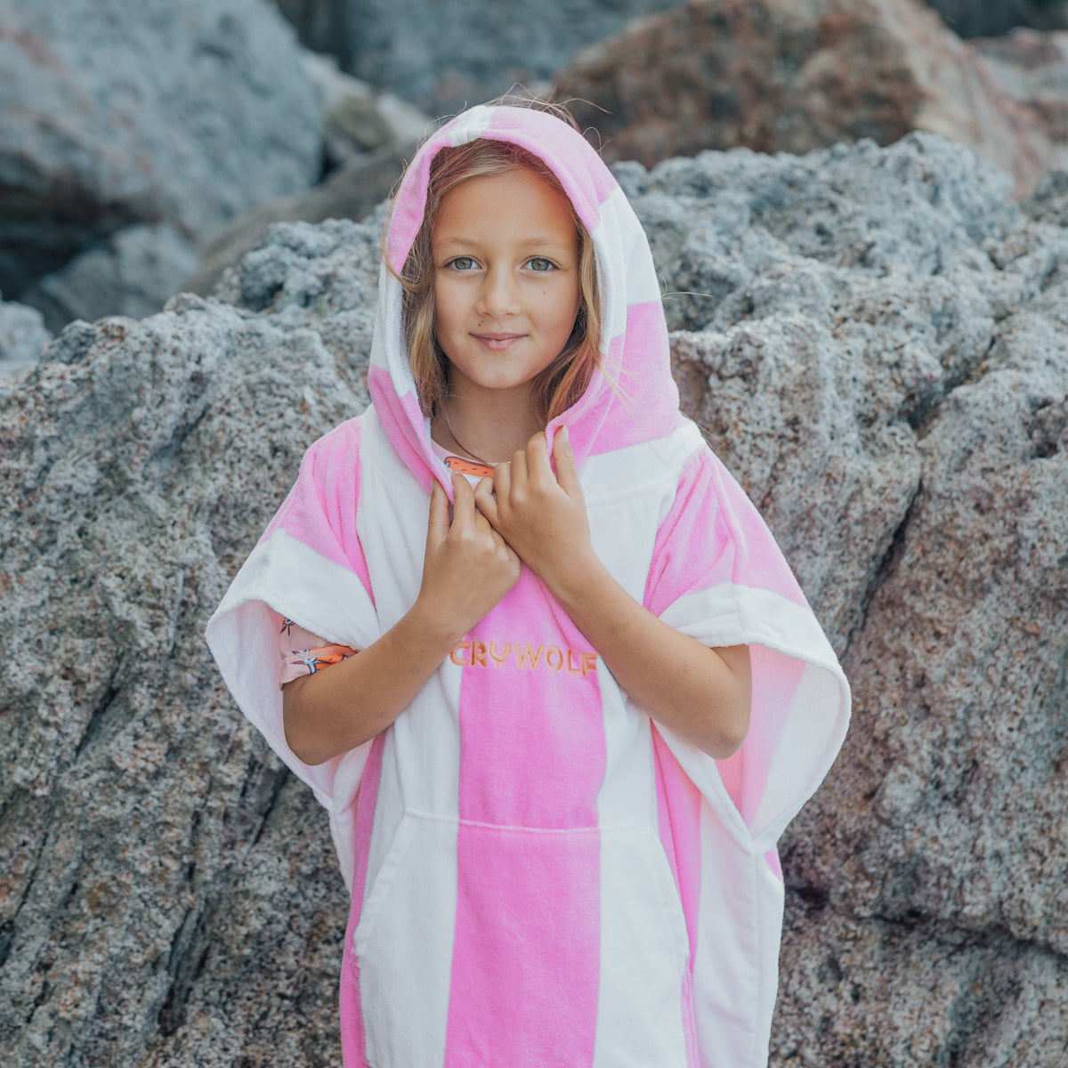 Hooded Towel Candy Stripe | Crywolf