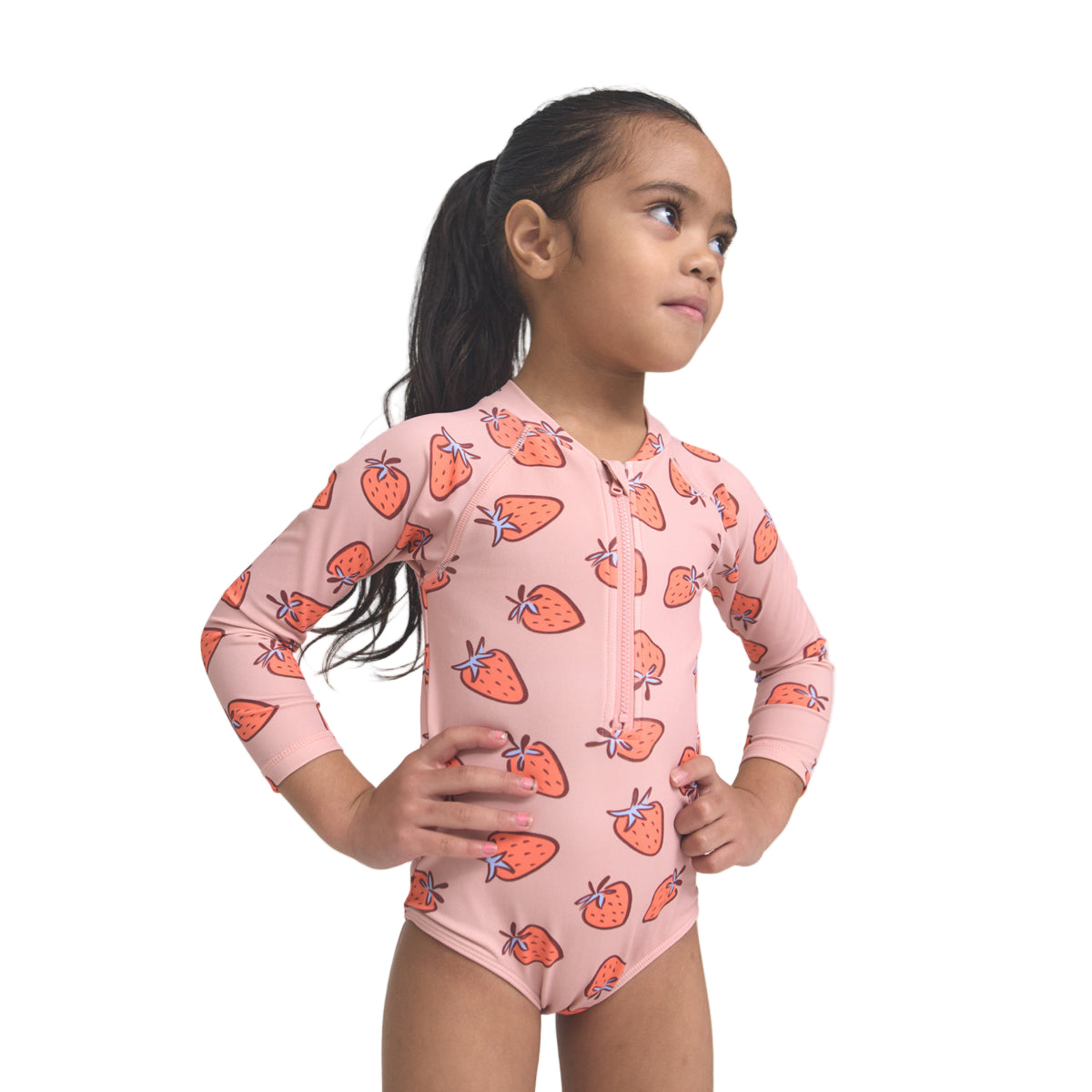 Long Sleeve Swimsuit Strawberry Splash | Crywolf