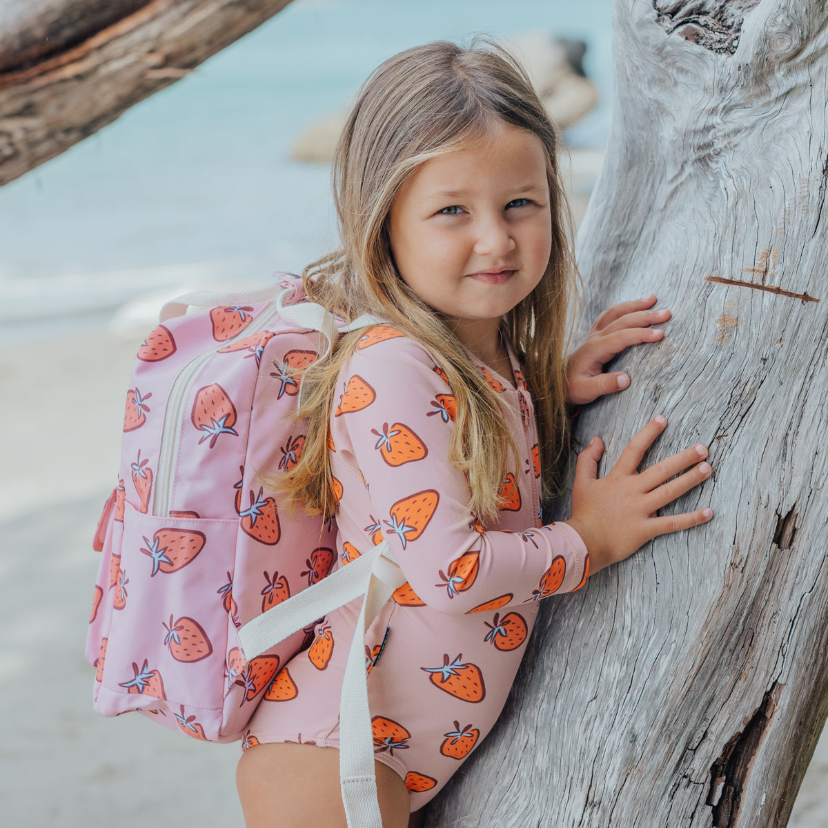 Long Sleeve Swimsuit Strawberry Splash | Crywolf
