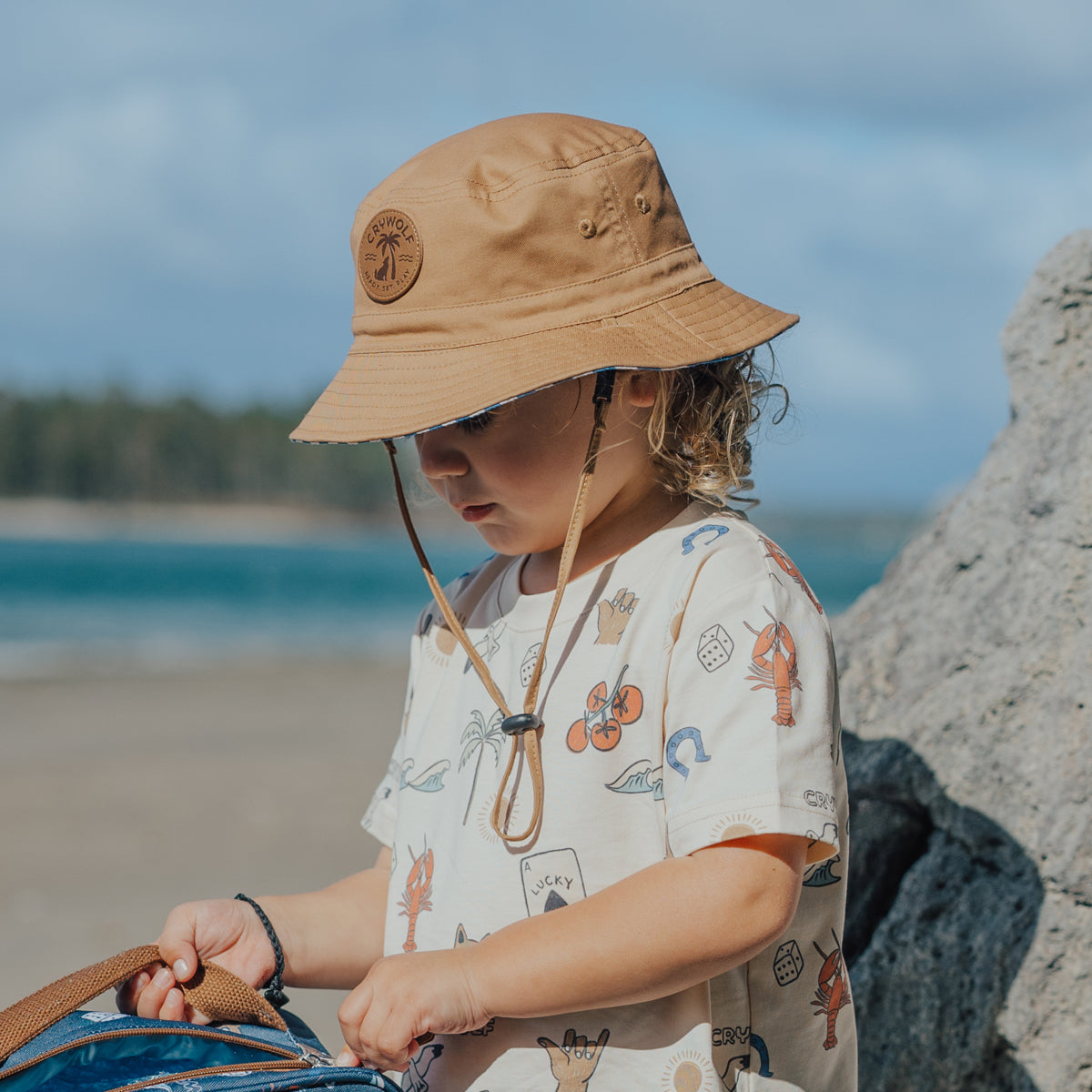 Reversible Bucket Hat || Deep Sea Stripe | Crywolf