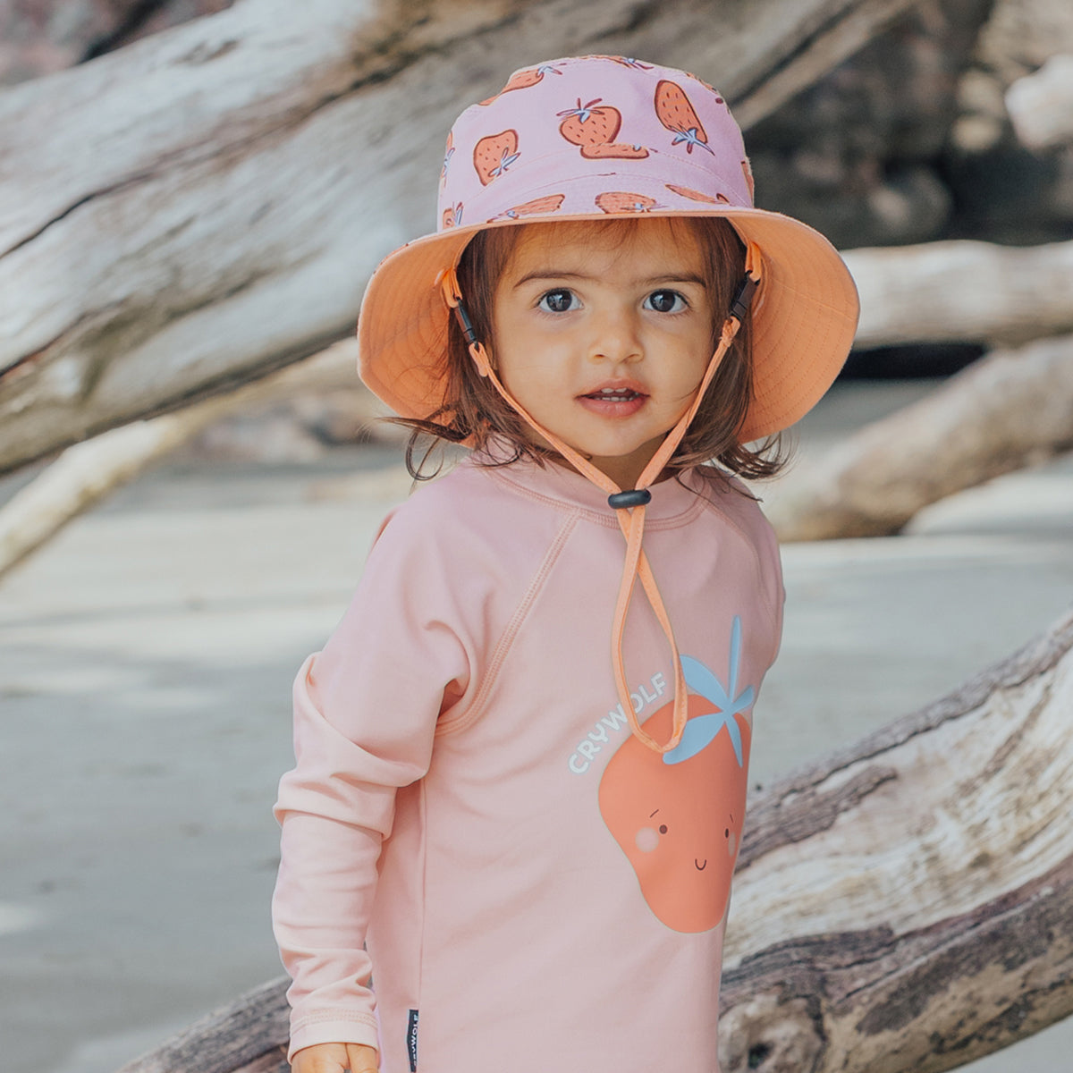 Reversible Bucket hat || Strawberry Splash | Crywolf
