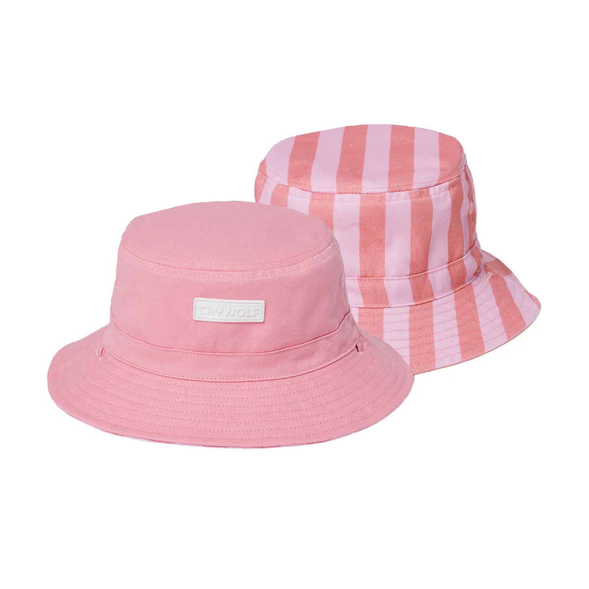 Reversible Bucket Hat - Flamingo Stripe | CRYWOLF