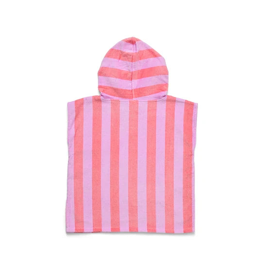 HOODED TOWEL - Flamingo Stripe | CRYWOLF