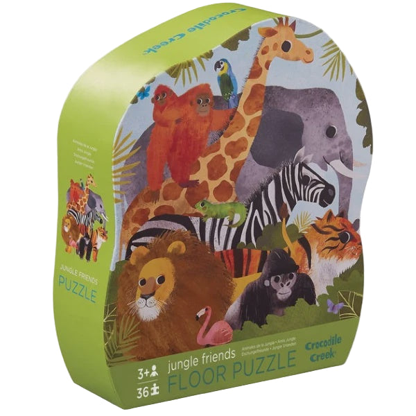 36 Piece Floor Puzzle Jungle Friends | Crocodile Creek