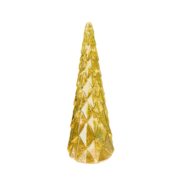 32cm Classic Glass Tree in Gold | Stellar Haus
