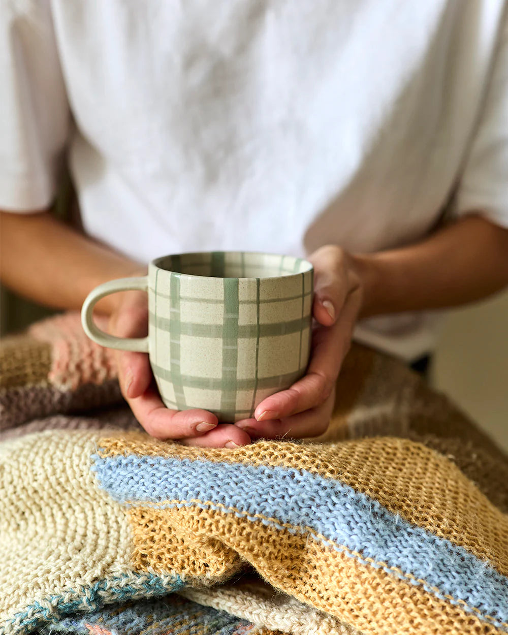 Duck Egg Check Mug / Cat's Pyjamas | Robert Gordon