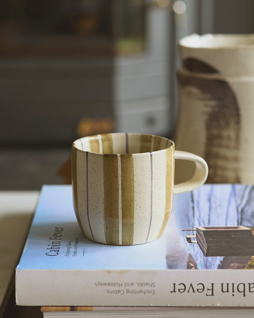 Olive Stripe Mug / Cat's Pyjamas | Robert Gordon