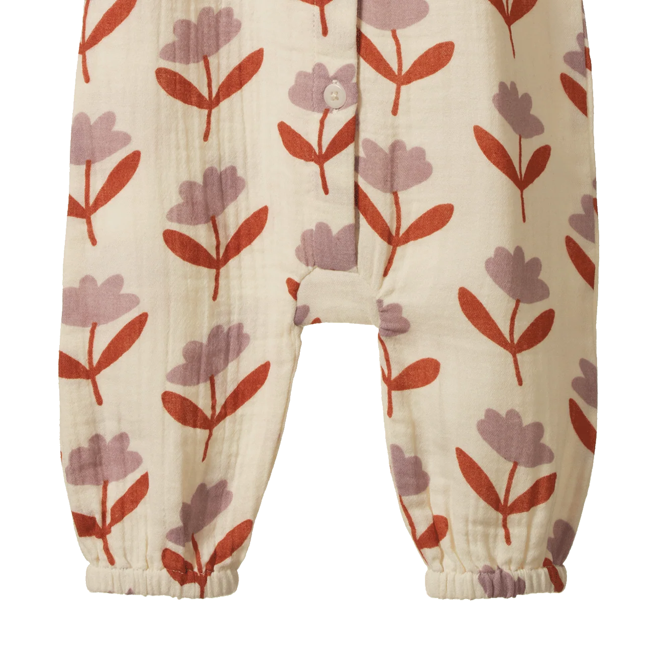 DAPHNE PANTS MUSLIN - Fleurette Print | Nature Baby