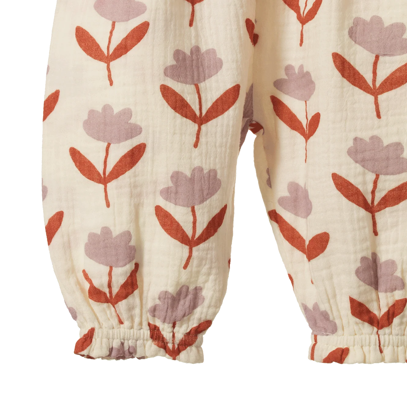 DAPHNE PANTS MUSLIN - Fleurette Print | Nature Baby