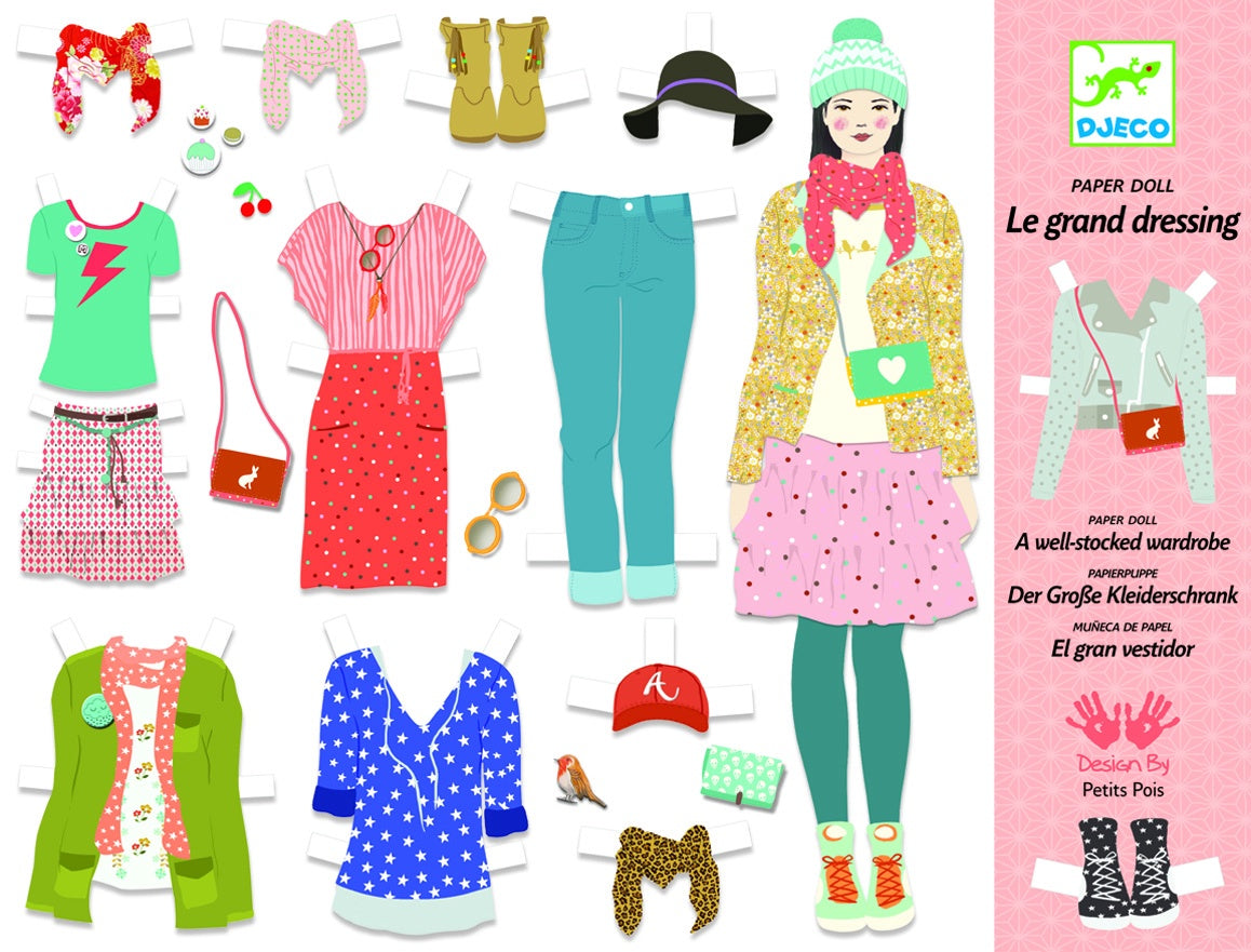 Ooh Fashion Big Dressing Room - Paper Dolls | Djeco