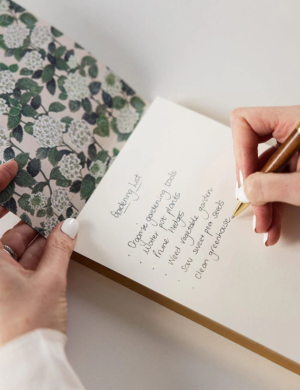 Hydrangea Notepad Jotter | Bespoke Letterpress