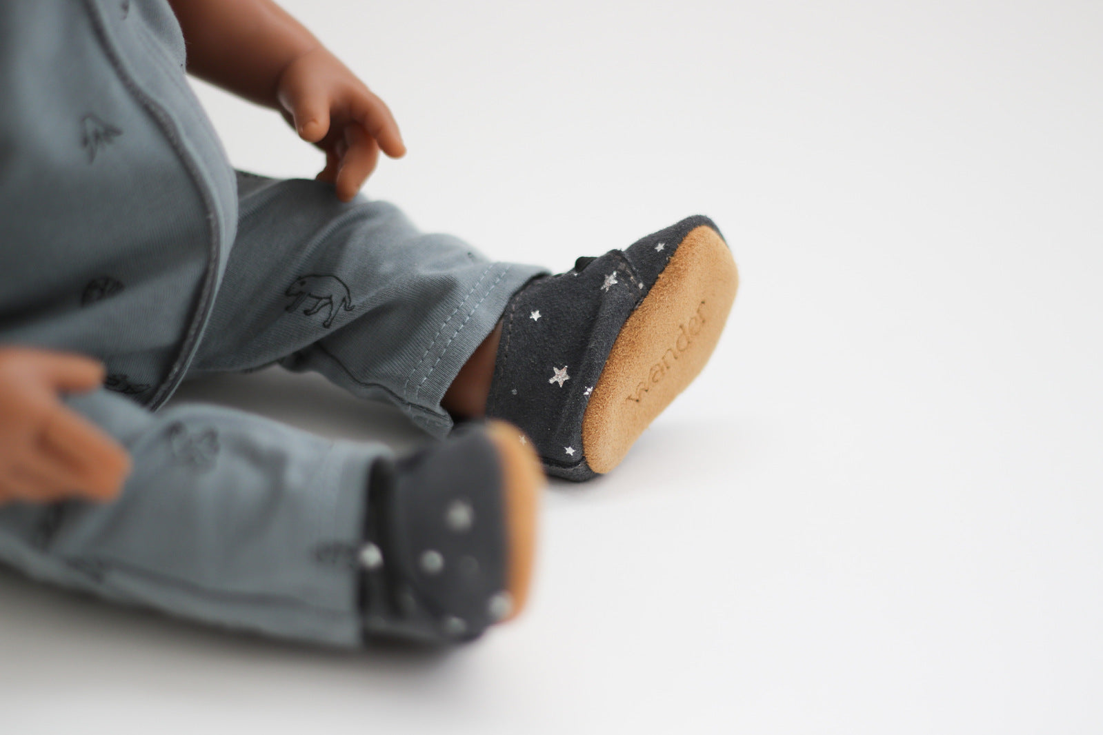 Leather doll boots - Starry Night | Burrow & Be”