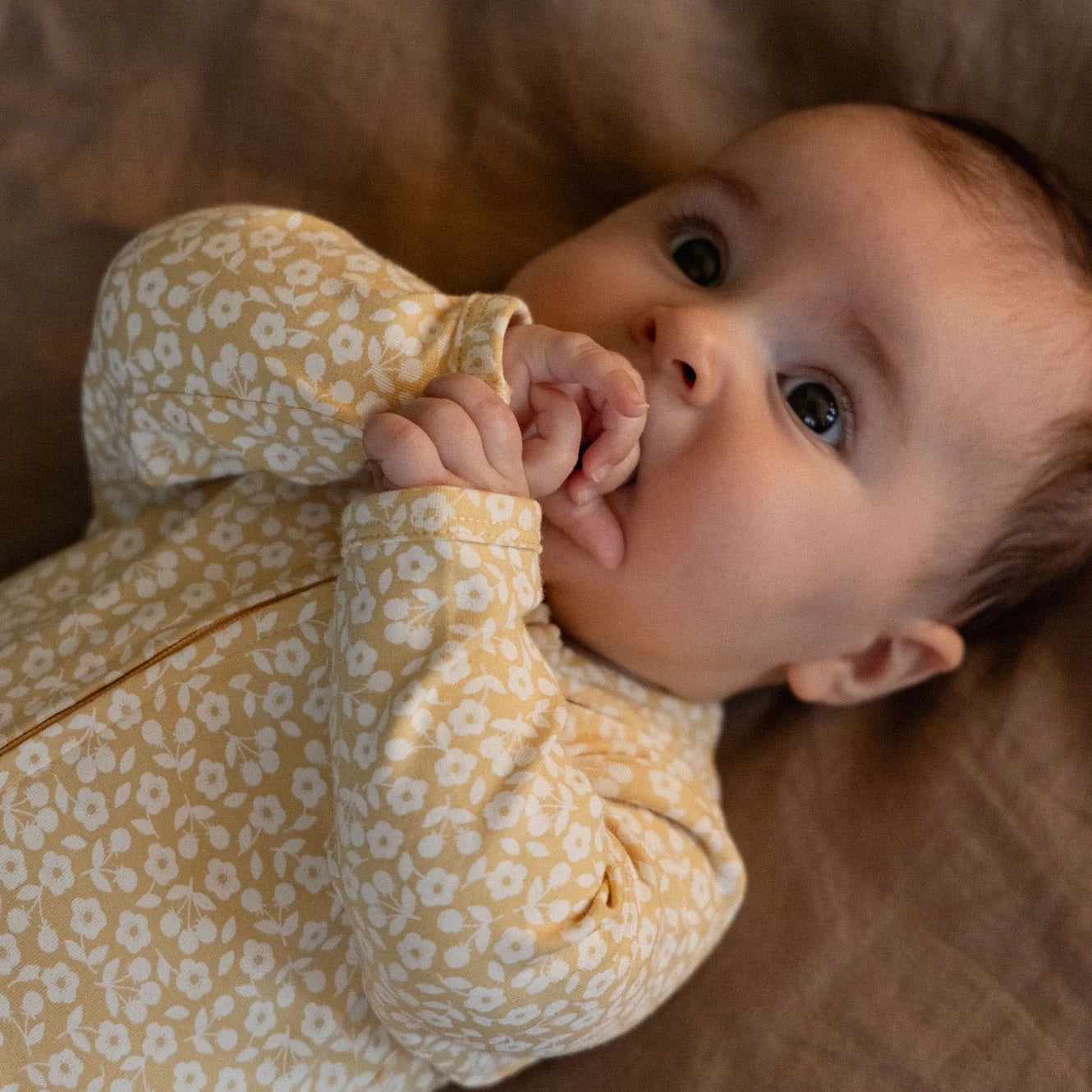 DREAMLANDS SUIT - Kitchen Garden Raffia Print | Nature Baby