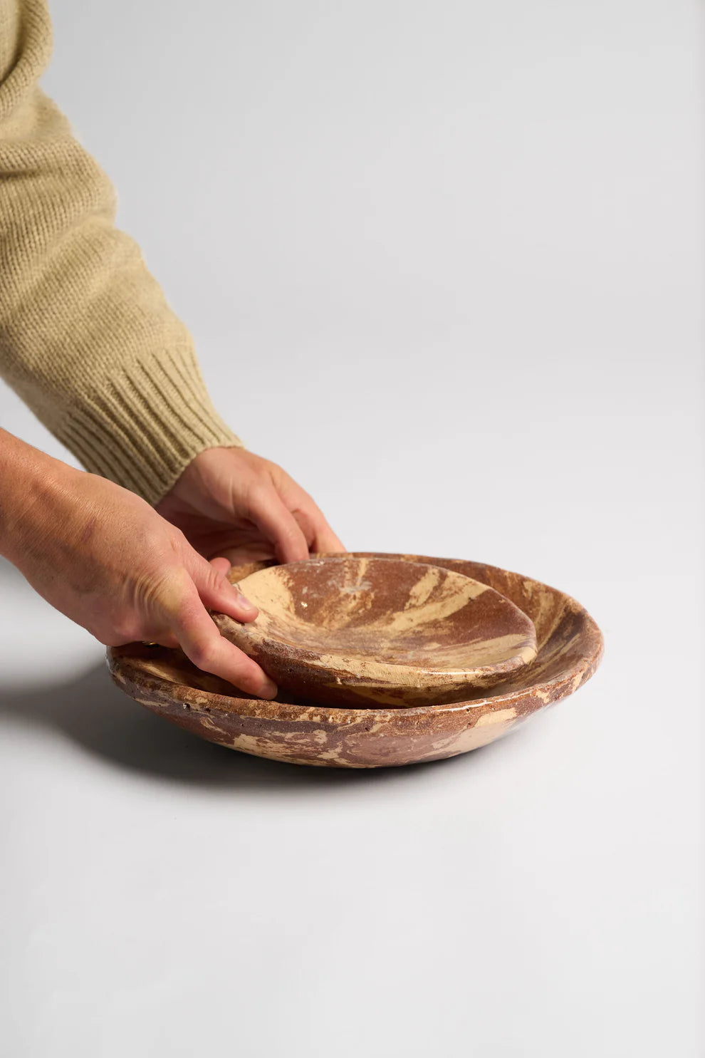Harvenwood Bowl : Sand/Brown - Medium | Ned Collections