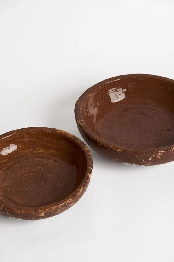 Harvenwood Footed Bowl - Small - Sand/Brown | Ned Collections