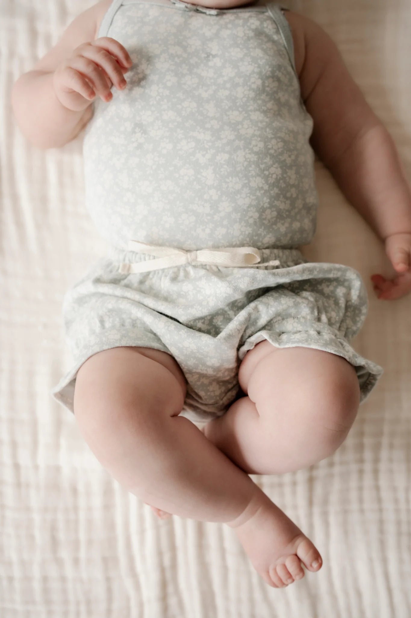 Organic Cotton Frill Bloomer - Rosalie Fields Bluefox | Jamie Kay