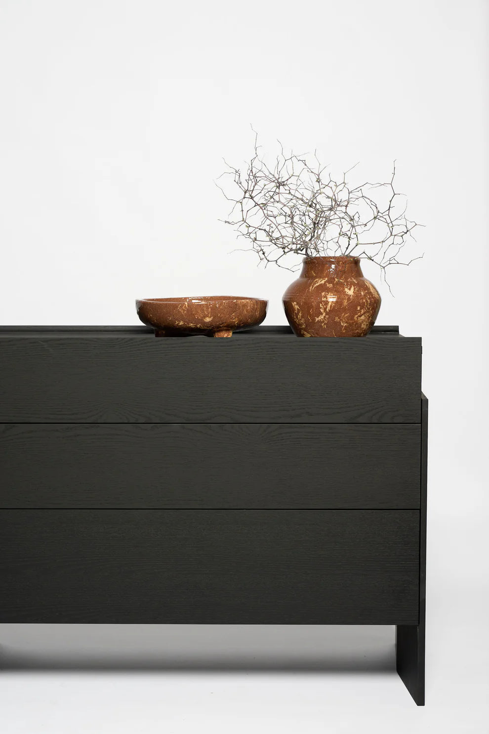 Harvenwood Footed Bowl - Small - Sand/Brown | Ned Collections