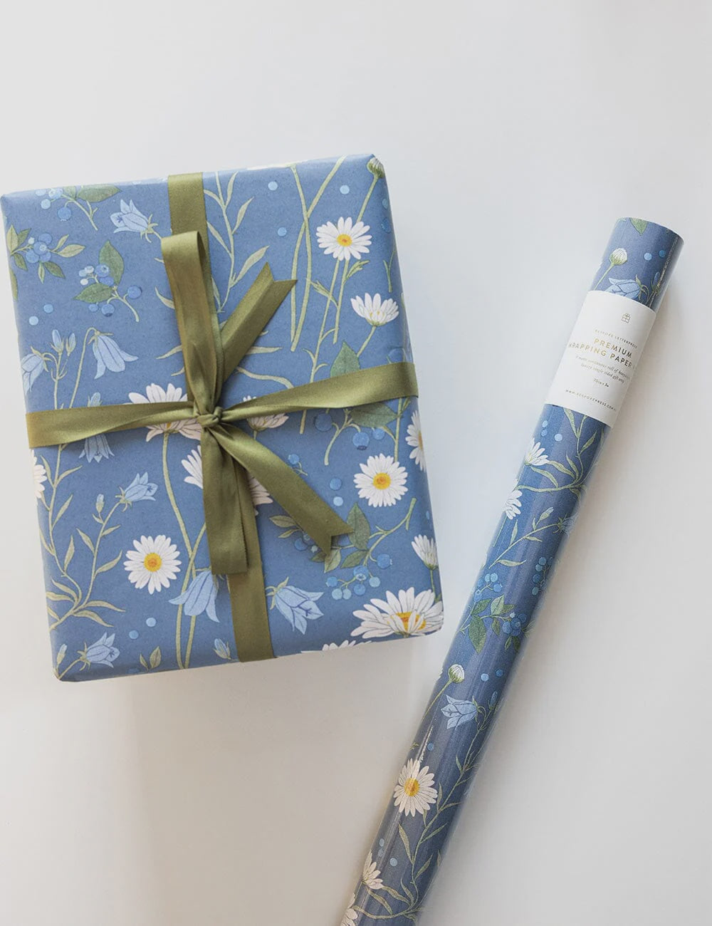 Gift Wrap Roll 3m - Daisies |Bespoke Letterpress