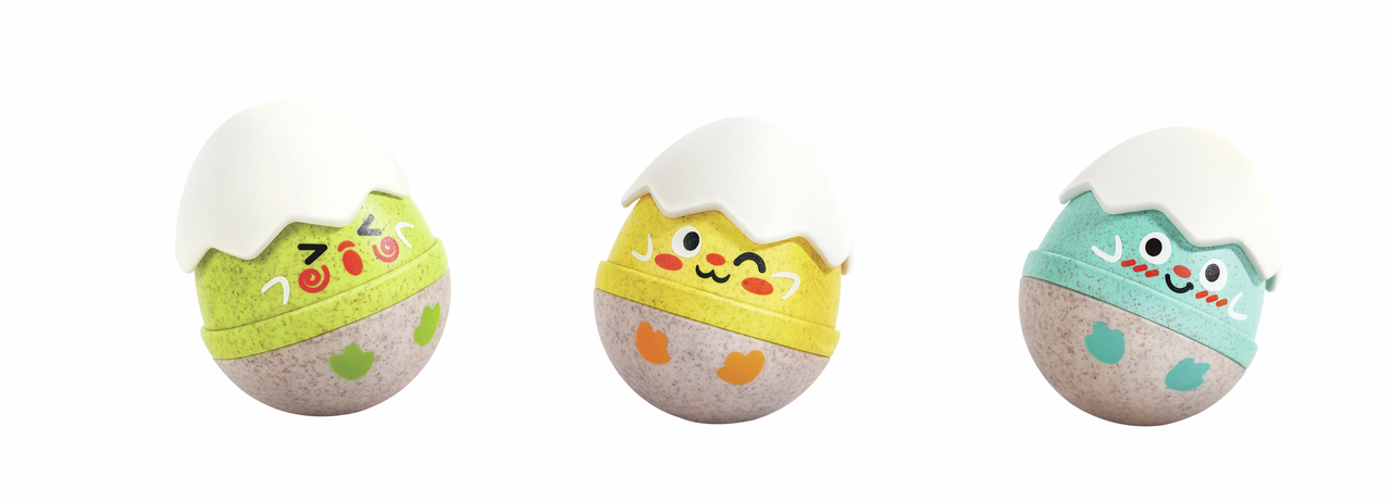 Happy Hatching Wobble Rattles | Hape