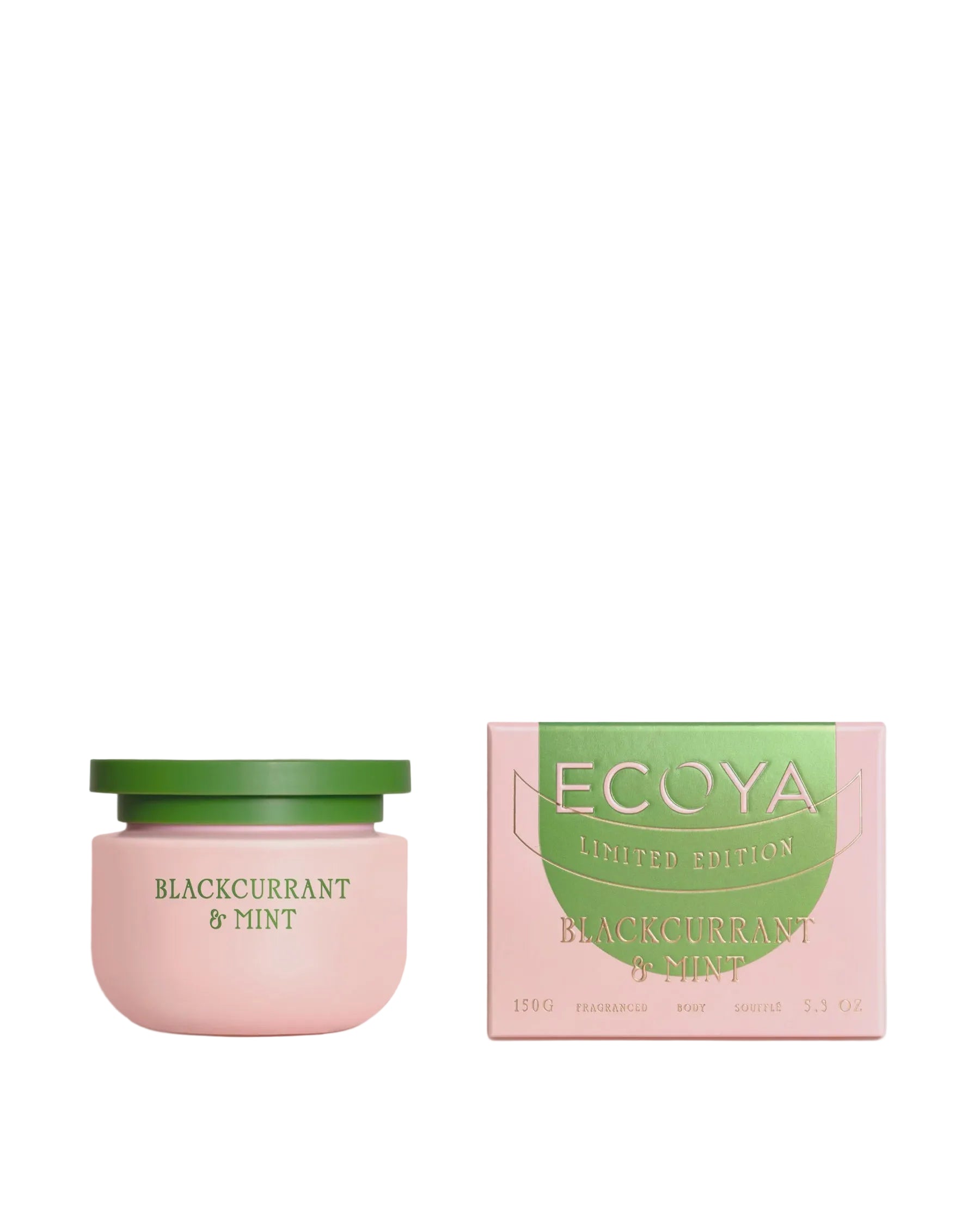 High Summer 2026 - 150g Body Souffle -  Blackcurrant & Mint | Ecoya