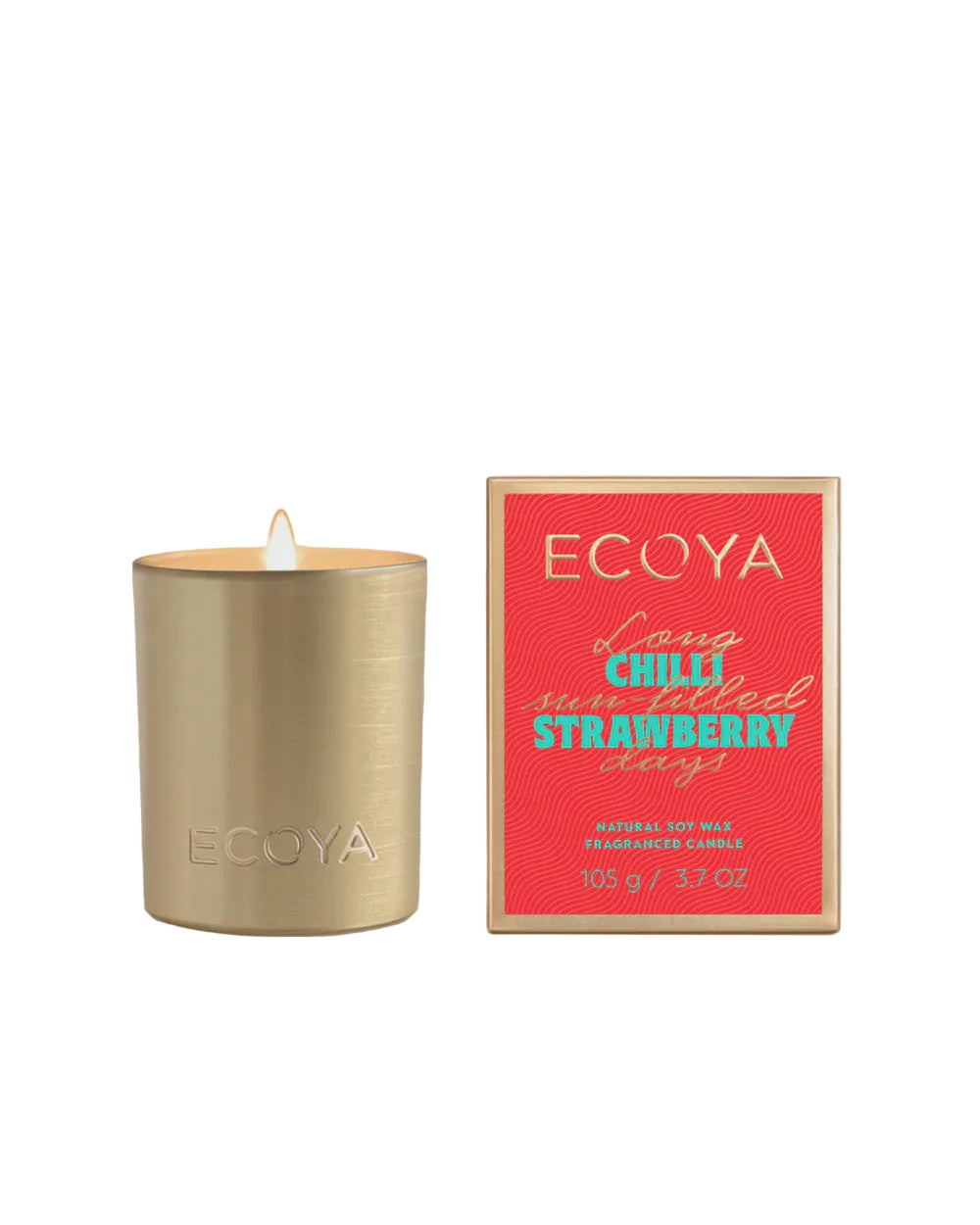 Chilli Strawberry Mini Goldie Candle Holiday  Collection | Ecoya