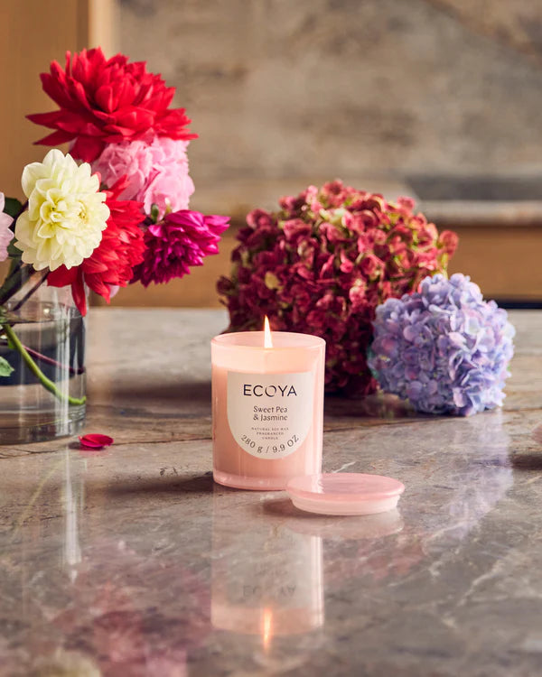 Sweet Pea & Jasmine Metro Candle | Ecoya